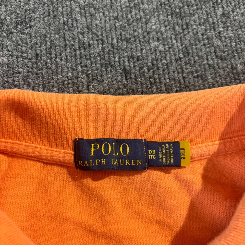 Polo Ralph Lauren Mens Orange Short Sleeve Pique Polo Shirt Big & Tall 1XB - Picture 4 of 7